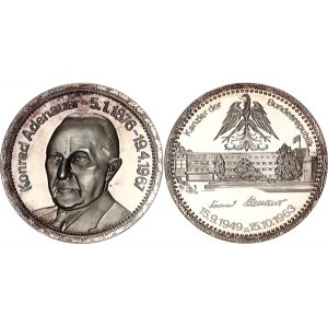 Germany - FRG Silver Medal Konrad Adenauer 1967