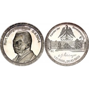 Germany - FRG Silver Medal Kurt Georg Kiesinger 1969