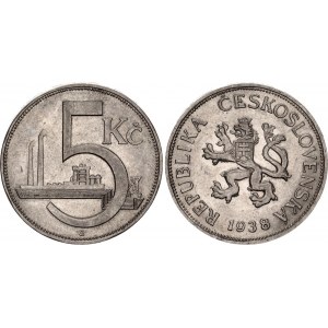 Czechoslovakia 5 Korun 1938