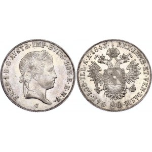 Austria 20 Kreuzer 1843 C