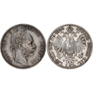 Austria 1 Florin 1890 Overstrike