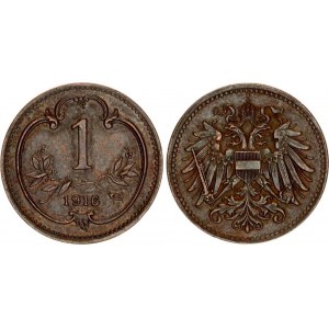 Austria 1 Heller 1916