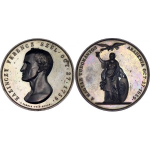 Hungary Bronze Medal 100th Birthday of Ferencz Kazinczy 1859