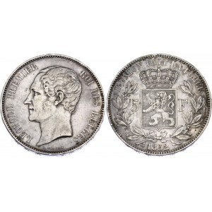 Belgium 5 Francs 1852