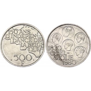 Belgium 500 Francs 1980