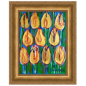 Edward Dwurnik (1943-2018) Goldene Tulpen, 2017