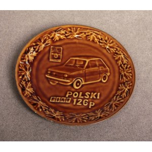Talerz Fiat 126p porcelit Tułowice