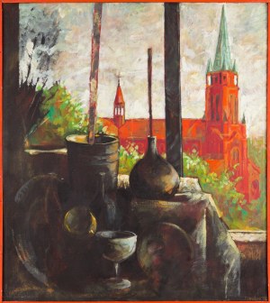 Tadeusz KWAŚNIK (ur. 1939), Z okna pracowni II, 1998