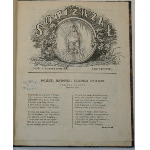 Sowizrzał. [Pismo satyryczne, ilustrowane]. Wyd. i red. Kornel Piller. Lwów, w komisie K.Wildta, druk. K.Pillera. Rok I. 1865