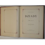 Mickiewicz Adam - Dziady. Część I, II, i IV. Z illustracyami Cz. B. Jankowskiego. Lwów [1896] H. Altenberg.