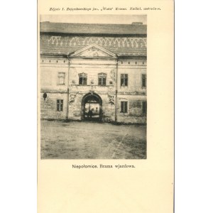 Niepołomice - Brama wjazdowa, ok. 1900
