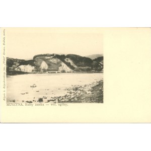 Muszyna - Ruiny zamku, widok ogólny, ok. 1900
