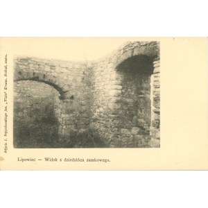 Lipowiec - Widok z dziedzińca zamkowego, ok. 1900
