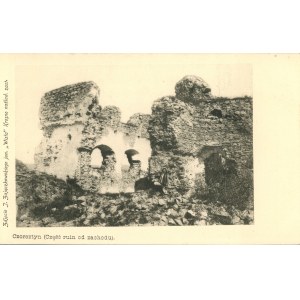 Czorsztyn - Część ruin od zachodu, ok. 1900