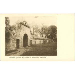 Wiśnicz - Brama wjazdowa do zamku od podwórza, ok. 1900