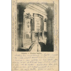 Wiśnicz - Wnętrze kaplicy, ok. 1900