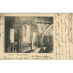Wiśnicz - Wnętrze kaplicy, ok. 1900