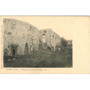 Tyniec - Widok z podwórza zamkowego na resztki ruin, ok. 1900