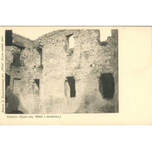 Tyniec - Część ruin. Widok z dziedzińca, ok. 1900