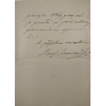 Siemiradzki Henryk (1843-1902) - Odręczny list.