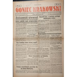 Goniec Krakowski - Arciszewski utworzył nowy polski rząd emigracyjny, 2 XII 1944