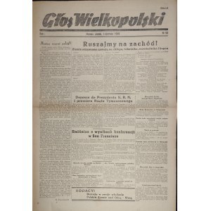 Głos Wielkopolski, R. I, VI 1945
