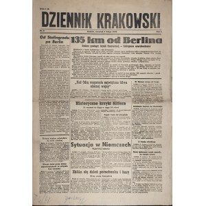 Dziennik Krakowski - 135 km od Berlina, 1.II.1945