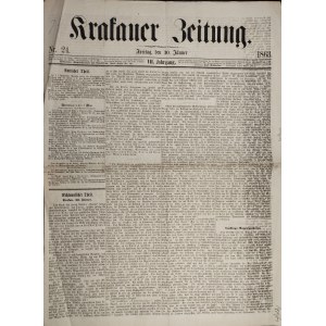 Krakauer Zeitung, 30 I 1863