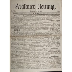 Krakauer Zeitung, 19 V 1864