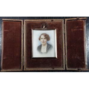 Fotografia na masie perłowej, kobieta, ok. 1870
