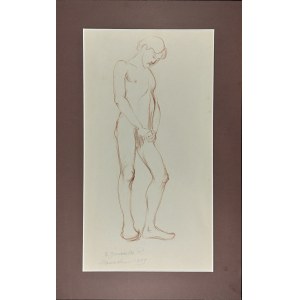 Rychter-Janowska Bronisława - Akt mężczyzny, Monachium, 1899