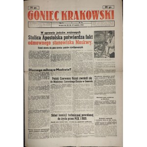Goniec Krakowski - Stolica Apostolska potwierdza fakt odmownego stanowiska Moskwy, 24-27 IV 1944