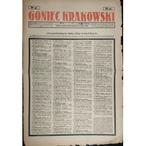 Goniec Krakowski - Uzupełniająca lista ofiar katyńskich, 20/21 VI 1943