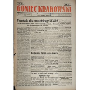 Goniec Krakowski - Co mówią akta smoleńskiego NKWD? Dalsza lista ofiar katyńskich, 10 VI 1943