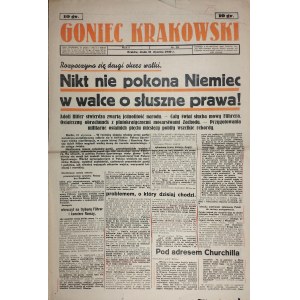 Krakowski Goniec - No one will defeat Germany in the fight for just rights, 31.I.1940
