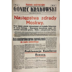 Goniec Krakowski - Następstwa zdrady Moskwy, 22 VI 1941