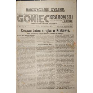 Goniec Krakowski - Krwawe żniwo strajku w Krakowie, 9 XI 1923