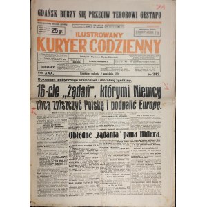 Ilustrowany Kuryer Codzienny, Kraków, 2 września 1939