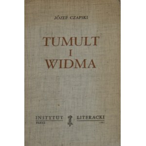 Czapski Józef - Tumult und Gespenster. Ed. 1. Paris 1981 Inst. Literacki.