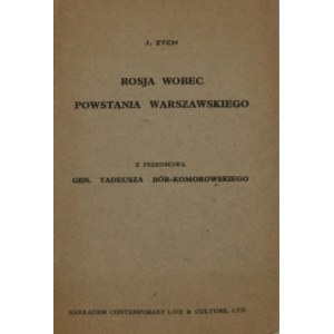 [Nowak-Jeziorański Jan] - Russland gegenüber dem Warschauer Aufstand. London 1947 Nakł. Zeitgenössisches Leben und Kultur, Ltd.