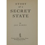 Karski Jan - Geschichte eines geheimen Staates. Von ... Boston 1944 Houghton Mifflin Company.