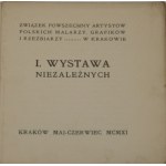 I. Ausstellung der Unabhängigen. Krakau Mai-Juni 1911. allgemeiner Verband der polnischen Künstler Maler, Grafiker und Bildhauer in Krakau.
