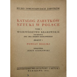 Katalog zabytków sztuki w Polsce. T.I: Województwo krakowskie. Z. 1-15. Warszawa 1951 Ministerstwo Kultury i Sztuki.