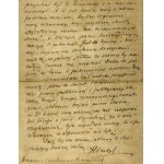 Sienkiewicz Henryk (1846-1916) - Odręczny list.