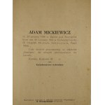 Mickiewicz Adam, Lwów, Trzemeski, ok. 1890