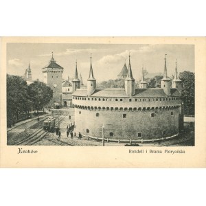 Kraków - Rondel i Brama Floryańska, ok. 1900