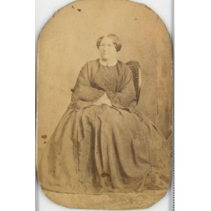Żałoba narodowa - Kobieta w czarnej sukni, W. Rzewuski, ok. 1864