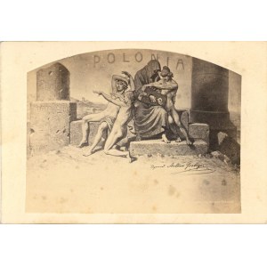Grottger, cyklus Polonia - Symbolický obraz Poľska, cca 1867