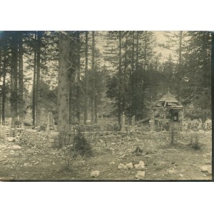 Gorlice - hřbitov, válečné škody, 1916