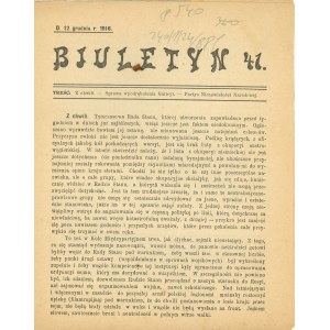 Biuletyn, 1916 - 1917, 46 numerów